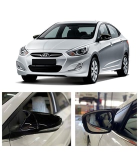 Hyundai Accent Blue Sinyalli Batman Yarasa Ayna Kapağı Piano Black 2011 ve 2019 arası