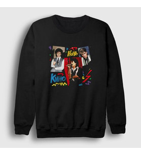 Presmono Unisex Siyah Album Kino Noch Sweatshirt 441131tt