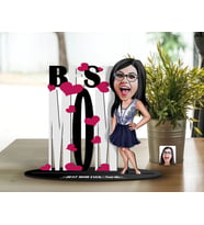 BK Gift Kişiye Özel Anneler Günü Karikatürlü 3D Ahşap Biblo, Anneler Günü Biblo, Ahşap Biblo, Anneye Hediye, Ev Dekoru-5