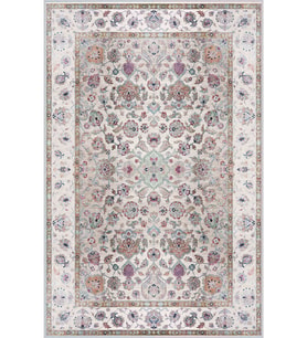 Eliana Home Baskılı, Yıkanabilir Kaymaz Taban Salon Halısı LNA1480 100x150 cm (Bej)