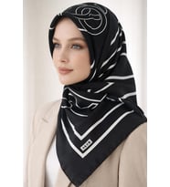 Aker Sura İpek Eşarp -Sonbahar/Kış -8825701 (Siyah)
