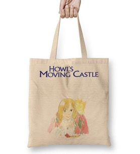 Howls Moving Castle Anime One Piece Naruto Death Note Hellsing Bez Çanta Uzun Saplı