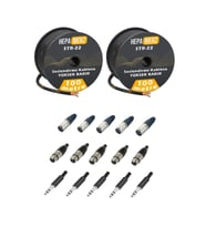 Hepa Merz Connection Paket-8 Mikrofon Kablosu Jak XLR Konnektör Paketi