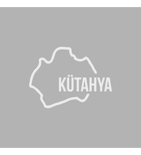 Kütahya Harita Araba Sticker siyah 18x13 CM (Beyaz)