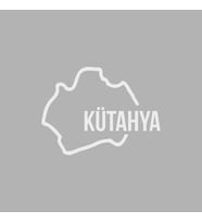 Kütahya Harita Araba Sticker siyah 18x13 CM (Beyaz)