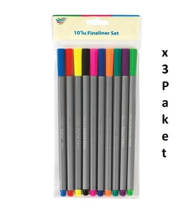 Parrot Fineliner 10'lu Blister x 3 Paket