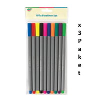 Parrot Fineliner 10'lu Blister x 3 Paket