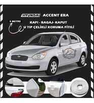 Hyundai Accent Era Oto Araç Kapı Koruma Fitili 5metre Parlak Beyaz Renk