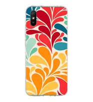 PrintiFy Xiaomi Redmi 9A ile Uyumlu 1mm Slim Fit Retro Renkler 5 Baskılı Şeffaf  Kılıf