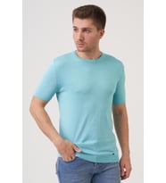 White Stone San Diego 15289 Slim Fit Sıfır Yaka T-shirt Mint