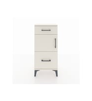 Arges Komodin Tek Raflı 2 Çekmeceli Tek Kapaklı 44x30x96 Aytaşı-Aytaşı