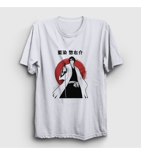 Presmono Unisex Beyaz Aizen V2 Anime Bleach T-Shirt 126918tt