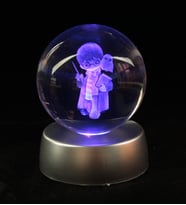 Harry Potter Cam Küre Işıklı Standlı