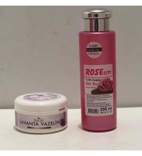 Rose City Lavanta Vazelin 75 ml Alana Rose City Doğal Gülsuyu 200 ml Hediye 