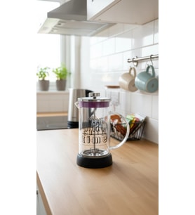 French Press - Filtre Kahve Ve Bitki Çayı Demliği 600 ml Siyah