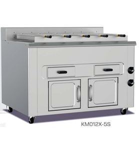 Pimak Yatay Piliç Makinesi 5 şiş Kömürlü