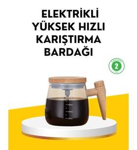 USB Şarjlı Akıllı Karıştırıcı Kupa – Isıtma Altlıklı, IP6 Su Geçirmez