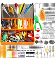 Valkyrie Profesyonel Balık Avı Seti – 404 Parça Yem, Kanca, Kurşun, Sahte Yem Taşıma Kutulu Full Set