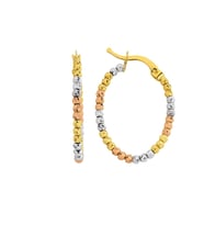 Altın Dorika Toplu Halka Küpe