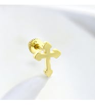 Glorria Altın Haç Helix Piercing