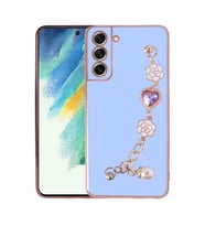 Galaxy S21 FE Kılıf El Tutamaçlı Zore Taka Silikon Kılıf (Mor)