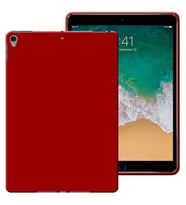 Apple iPad Pro 10,5 / iPad Air 3 Nesil 10,5 inç Rubber Yıkanabilir Silikon Kılıf (Kırmızı)