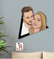 BK Gift Kişiye Özel Çizgi Roman Karikatürlü 3D Ahşap Tablo
