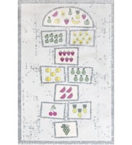 Çok Renkli Geometrik Desenli Dijital Baskı Mutfak Halısı Kaymaz Tabanlı Modern Tasarım