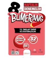 Bumerang LGS 8. Sınıf 32’lik Haftalık T.C. İnkılap Tarihi ve Atatürkçülük Denemeleri