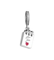 Nur Silver Love Notes Gümüş Charm NUR-BL01270