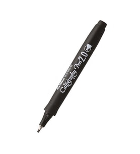 Kaligrafi Kalemi Siyah 2.0 Mm Düz Kesik Uç Supreme Calligraphy 1 Adet Kesik Keçe Uçlu Kaligrafi