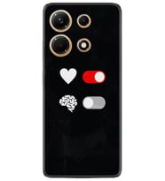 Infınix Note 30 Kılıf Silikon Desen Özel Seri Love Brain 1722