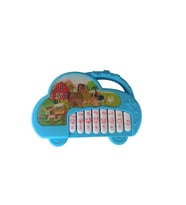 Oyuncak 17 cm Mini Piyano – Çocuklar İçin Eğitici Müzik Oyuncağı Mavi (Çok Renkli)