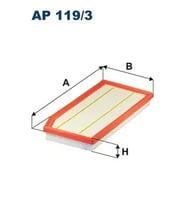 FILTRON AP1193 Hava Filtresi A2640940100