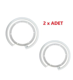 Baltalı Havalı Mibzer Disk Contası Fiber-Dar Ağız Plastik-2 Adet ( BEYAZ-SOHO GRİ)