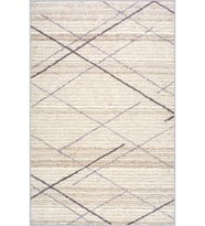 Eliana Home Baskılı, Yıkanabilir Kaymaz Taban Salon Halısı LNA1168 100x150 cm (Bej)