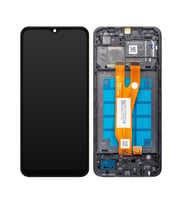 Samsung Galaxy A03 Core A032F ile Uyumlu Oled Ekran Dokunmatik Çıtalı (Siyah)