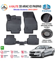 Skoda Octavia 3D Paspas Havuzlu Pro 2013-2017 Arası