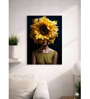 FLORAL WOMAN6  TASARIM MDF TABLO (27X18)