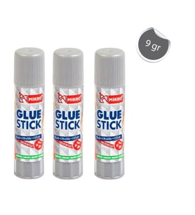 Glue Stick Yapıştırıcı Mikro Katı Yapıştırıcı 9 Gr Ruj Yapıştırıcı 3 Adet (Renksiz)