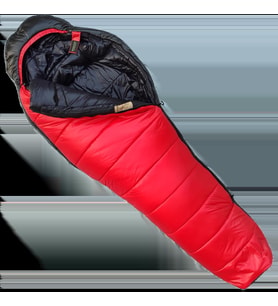 Bushlove Nanga -32 Derece Ultralight Kırmızı-Siyah Uyku Tulumu (Karışık)