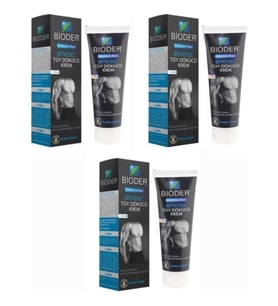 Bioder Erkek Tüy Dökücü Krem 100 ml 3' Lü Paket