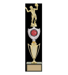 ODAK KUPA - Figürlü Kupalar - Voleybol Kadın Figürlü Kupalar FG-042 C - 43 cm