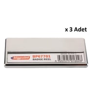 Bigpoint Metal Mıknatıslı İsimlik Silver x 3 Adet
