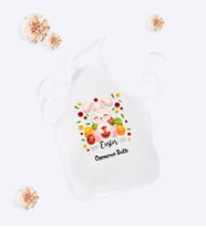BK Gift Kişiye Özel Paskalya Bayramı Beyaz Çocuk Mutfak Önlüğü-8