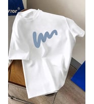 W Baskılı Tasarım Tshirt (A.Beyaz)