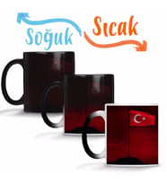 Bayrakları Bayrak Yapan Üstündeki Kandır Sihirli Kupa Bardak Porselen