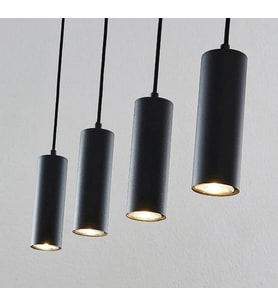 MYLİGHTS  MODERN SPOR  LED AVİZE  SİYAH  GÜN IŞIĞI LED AMPULLÜ PANASONIC MARKA LEDLİ