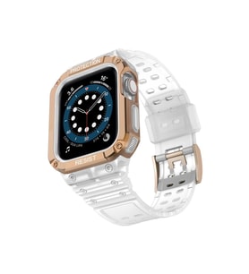 Apple Watch 42mm Kr401 Silikon Kordon (saat Değildir) - Beyaz-rose