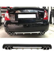 Hyundai Accent Era Gri Difüzör Çiftli Yuvarlak Egzoz Görünümlü D Tip Difizör 2006 - 2009